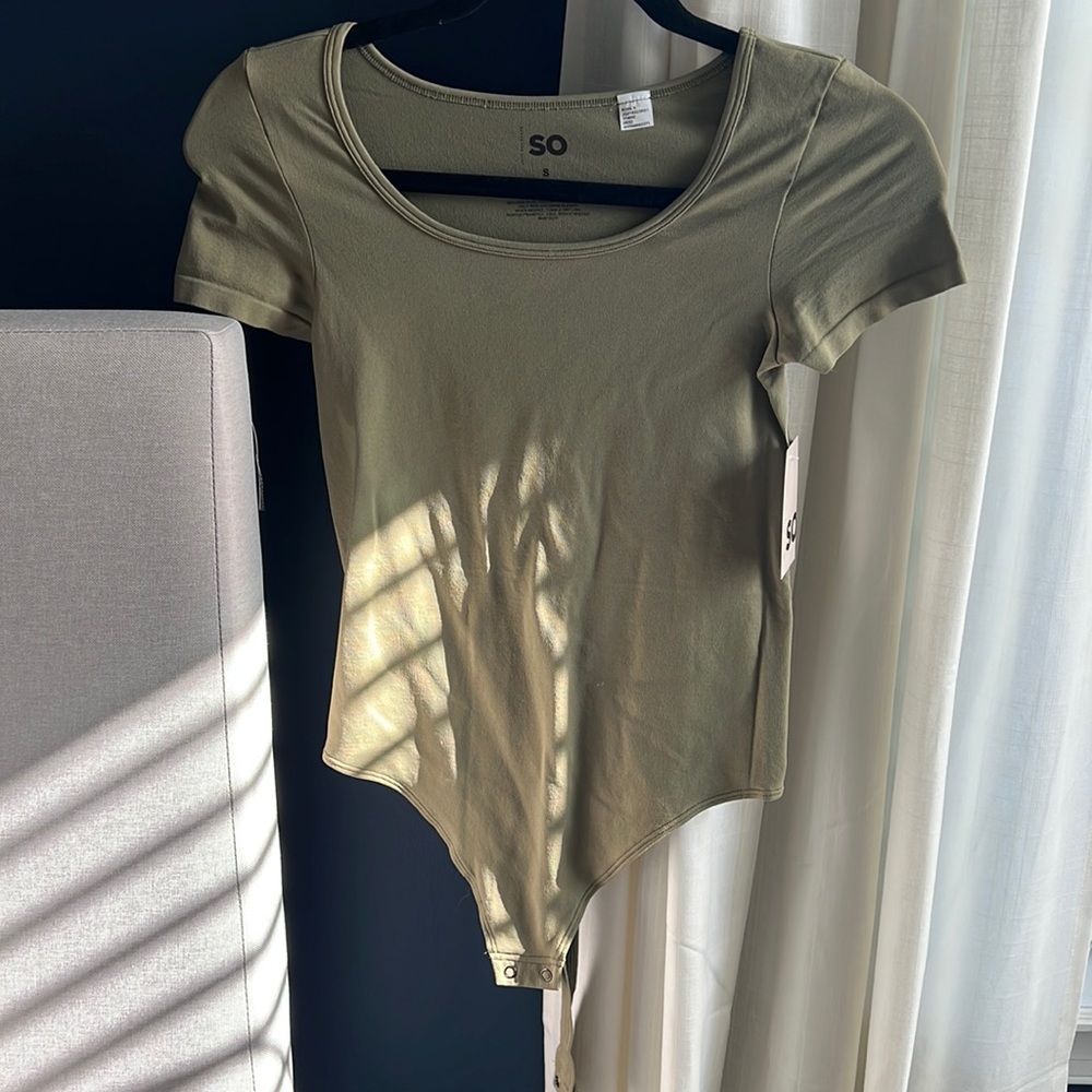 SO seamless bodysuit in olive green